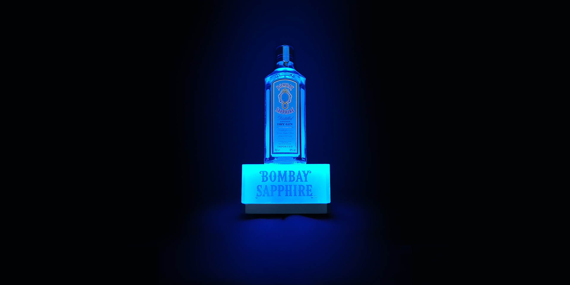 Bombay Sapphire - Sockel aus Bleikristall - Zweyloeven Werbeproduktion GmbH