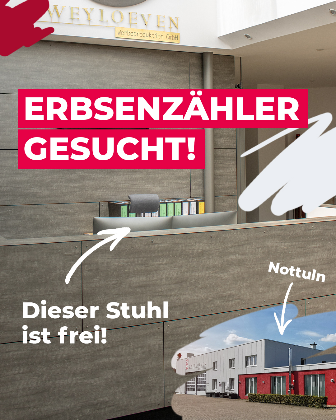 Erbsenzähler gesucht - Zweyloeven Werbeproduktion GmbH