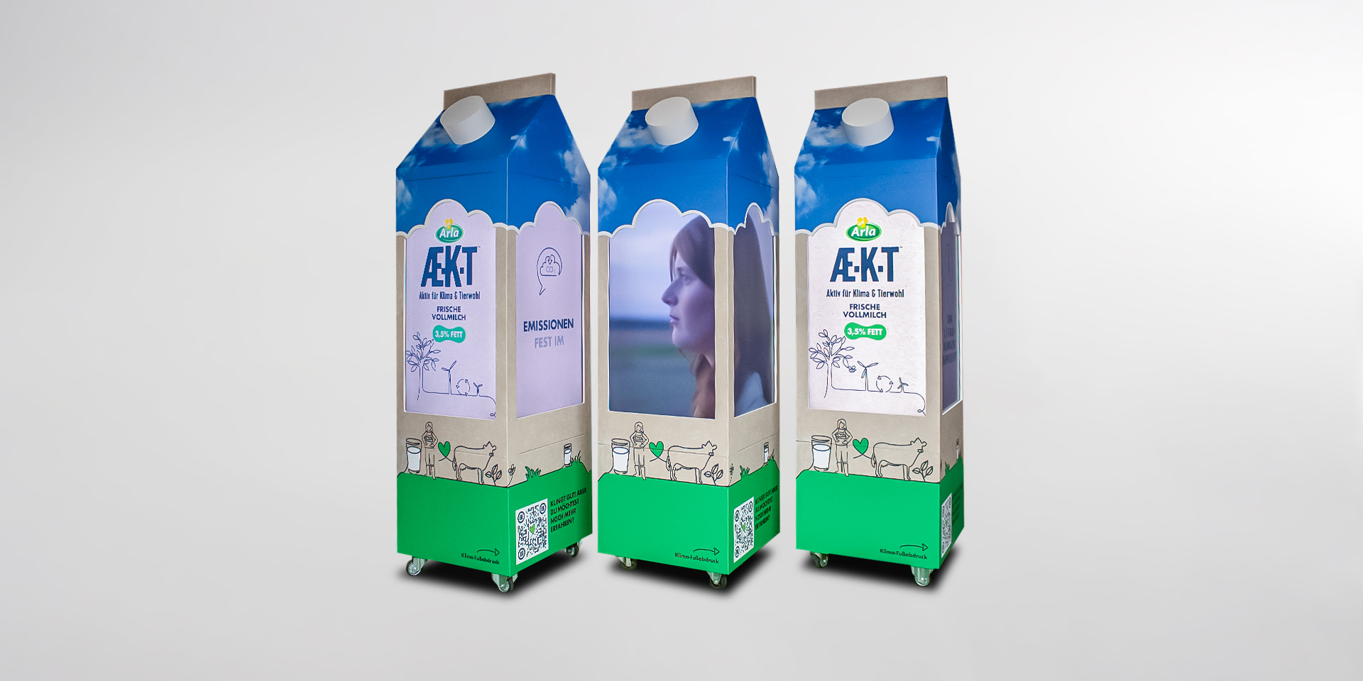 XXL-Milchtüten ARLA AEKT - ZWEYLOEVEN Werbeproduktion GmbH