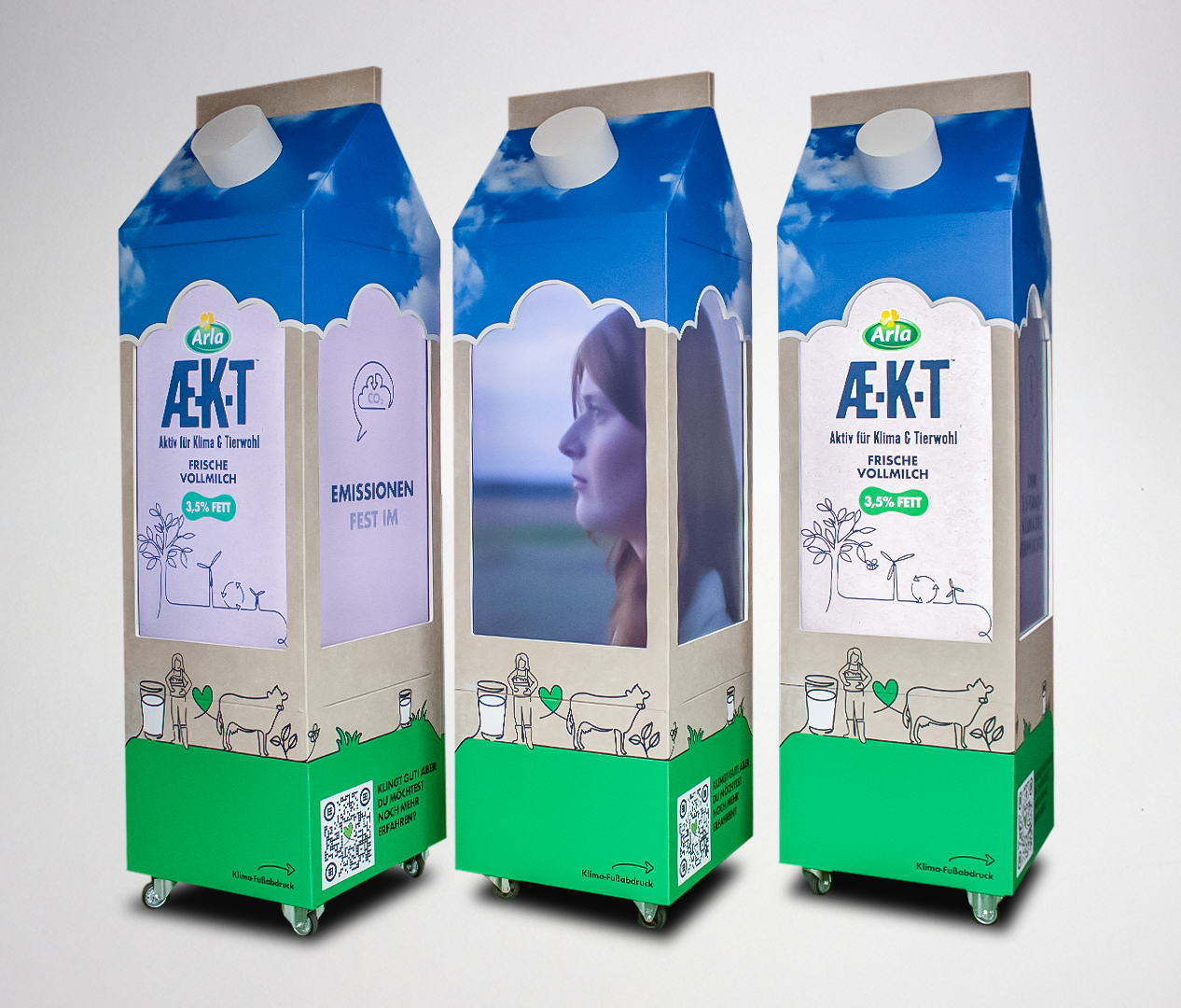 XXL-Milchtüten ARLA AEKT - ZWEYLOEVEN Werbeproduktion GmbH